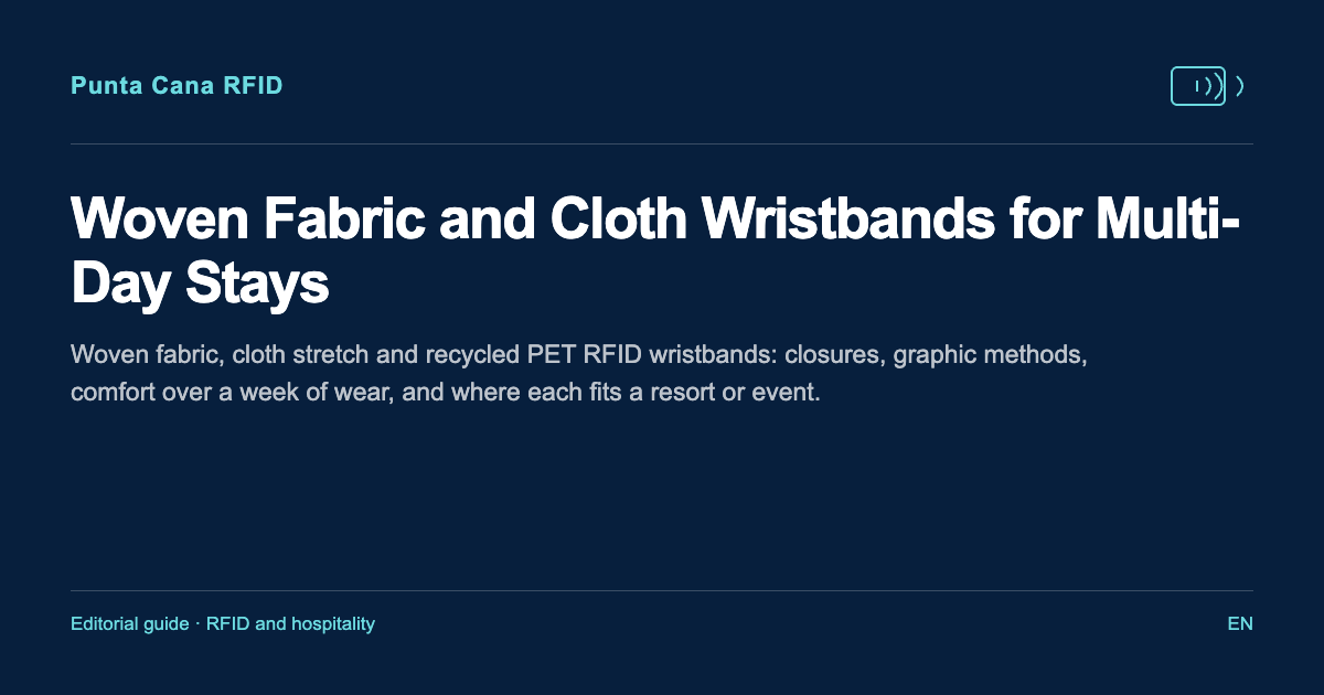 Woven Fabric and Cloth Wristbands for Multi-Day Stays